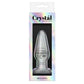 NS Novelties NSN-0706-21 Crystal Tapered Butt Plug - Medium - Clear Package