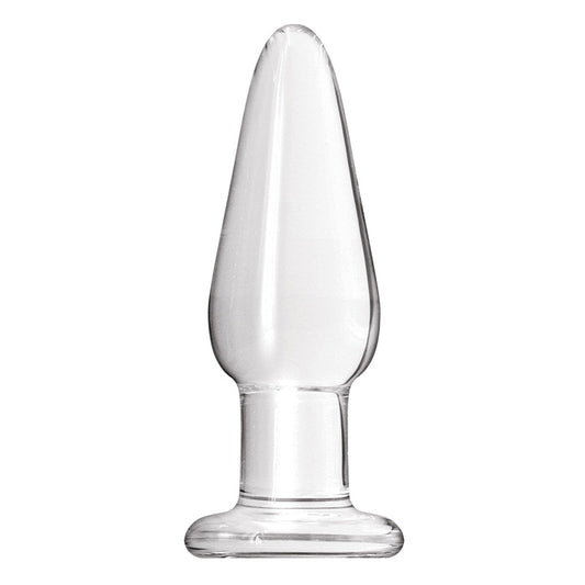 NS Novelties NSN-0706-21 Crystal Tapered Butt Plug - Medium - Clear