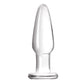 NS Novelties NSN-0706-11 Crystal Tapered Butt Plug - Small - Clear