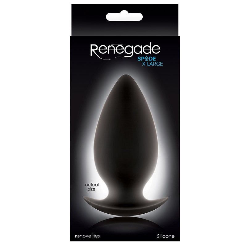 Renegade NSN-1106-43 Spade Silicone Anal Plug Extra Large Package