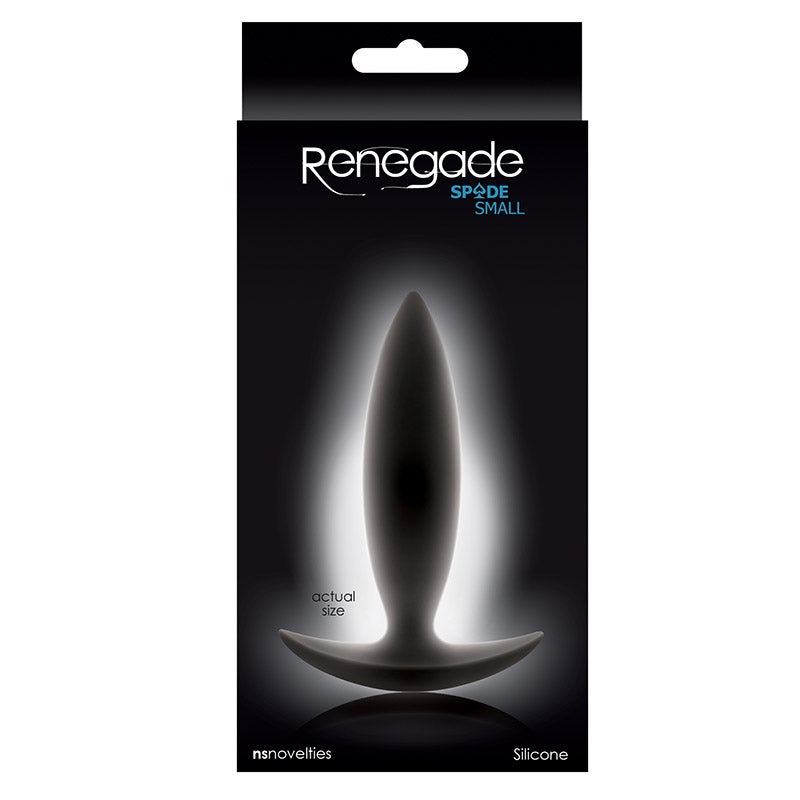 NS Novelties NSN-1106-13 Renegade Spade Silicone Anal Plug - Small Package