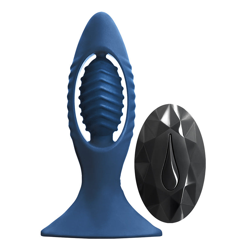 NS Novelties NSN-1103-27 Renegade V2 Vibrating Butt Plug Blue