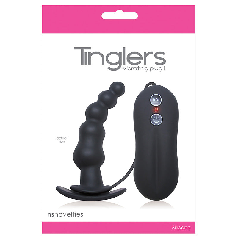 NS Novelties NSN-0301-23 Tinglers Vibrating Plug I Black Package Front