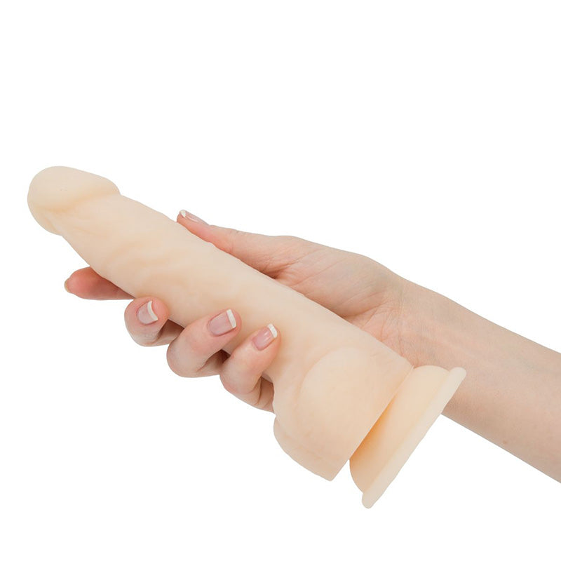 BMS Factory 88025 Naked Addiction 8 Inch Silicone Dual Density Dildo - Vanilla