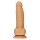 Naked Addiction 8 Inch Silicone Dual Density Dildo - Caramel