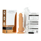 Naked Addiction 8 Inch Silicone Dual Density Dildo - Caramel