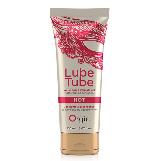 Orgie Lube Tube Hot Warming Intimate Gel 5 oz 150 ml