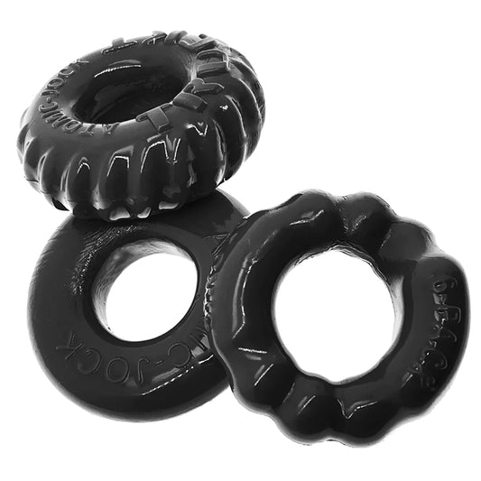 Oxballs Bonemaker 3-Pack Cock Rings Black OX-3061