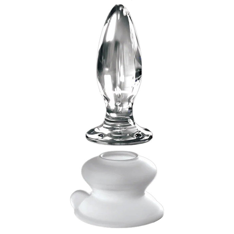Pipedream PD2891-20 Icicles No. 91 Glass Butt Plug with Suction Cup