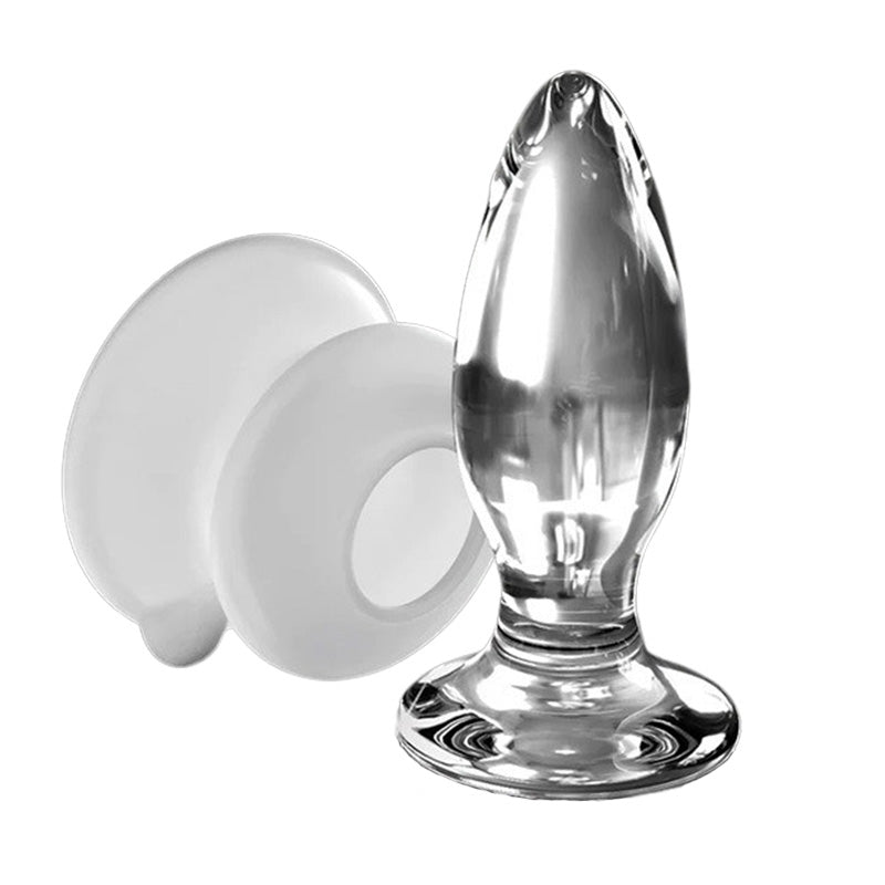 Pipedream PD2891-20 Icicles No. 91 Glass Butt Plug with Suction Cup