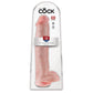 King Cock 15 Inch Cock with Balls Large Realistic Suction Cup Dildo - Light - Package