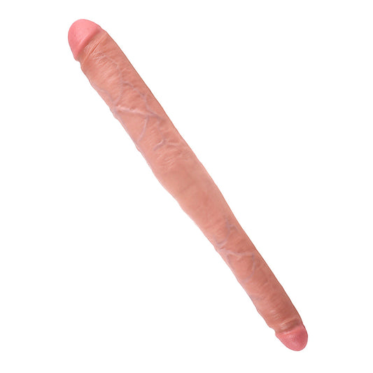 King Cock 16 Inch Tapered Double Dildo - Light