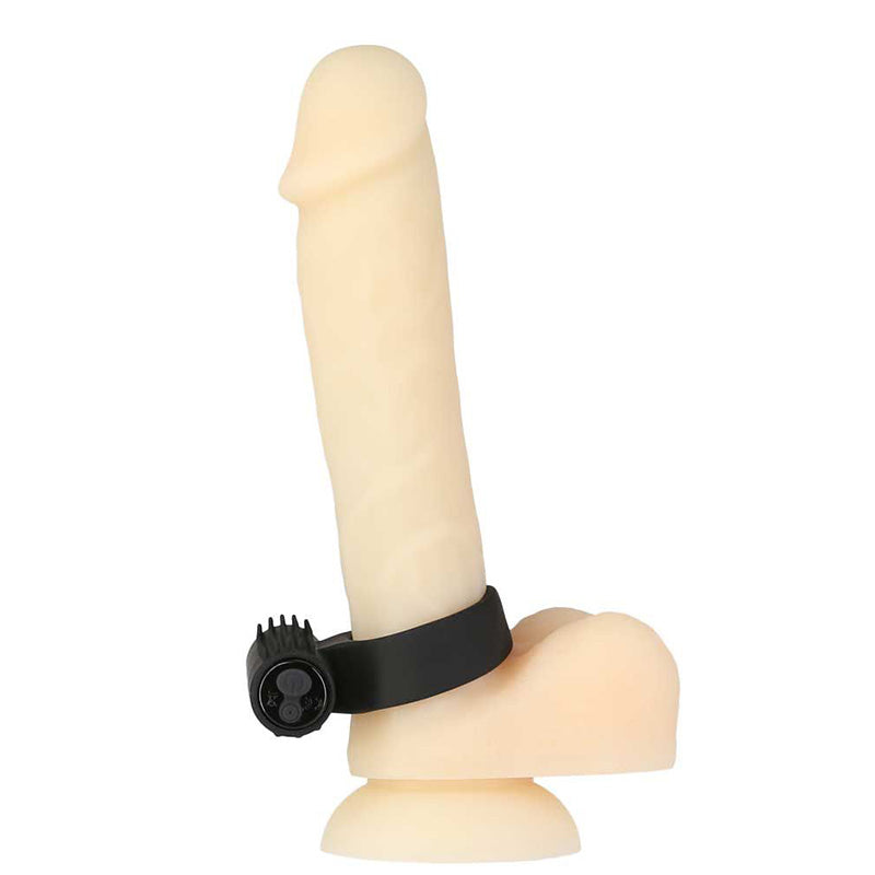 BMS 52411 PowerBullet Cosmic Ring Vibrating Cock Ring Black