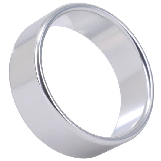 Rock Solid Brushed Alloy Metal Cock Ring - X-Large