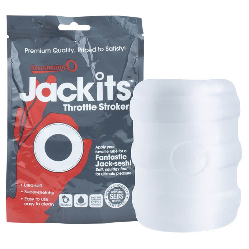 Screaming O JTS-C-110 Jackits Throttle Stroker Male Masturbator Package