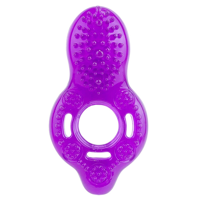 Screaming O O-Joy Textured Cock Ring - Purple