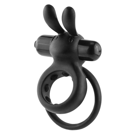 Screaming O Ohare Wearable Rabbit Vibe Cock Ring Black