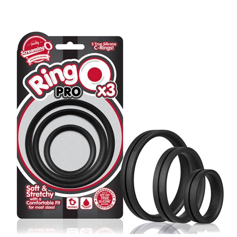 Screaming O PRO-BL-110 Ring O Pro x3 - Black Package Front