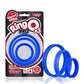Screaming O PRO-BU-110 Ring O Pro x3 Silicone Cock Ring Set - Blue Package Front