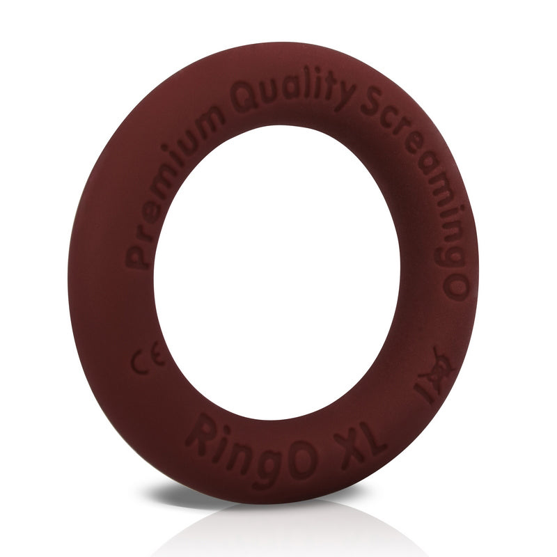 Screaming RingO Ritz XL Silicone Cock Ring - Red