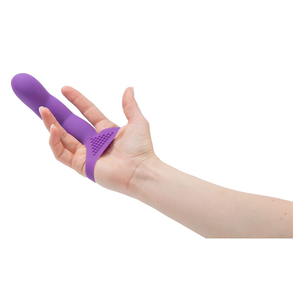 Simple and True Extra Touch Hand Wearable Finger Dong - Purple