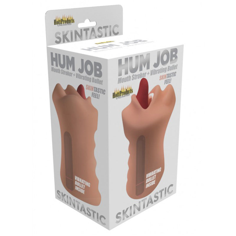 Hott Products HP3323 Skintastic Hum Job Mouth Stroker With Bullet Package