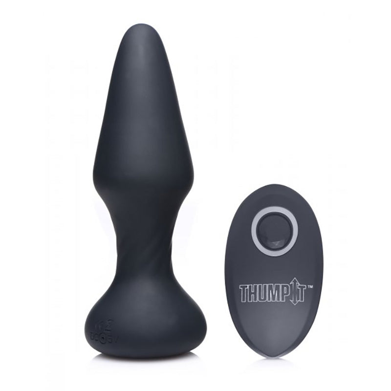 XR Brands AG380 Thump It 7X Slim Thumping Silicone Anal Plug