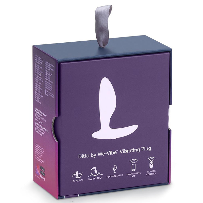 We-Vibe Ditto Interactive Butt Plug Blue Package Back