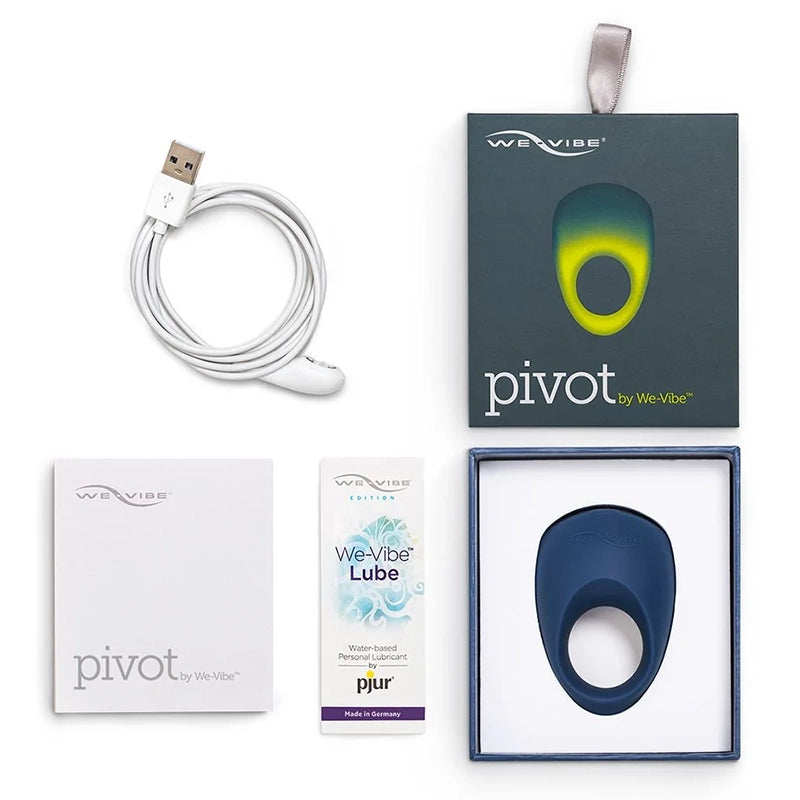 We-Vibe Pivot Bluetooth App Vibrating Couples Cock Ring Box Contents
