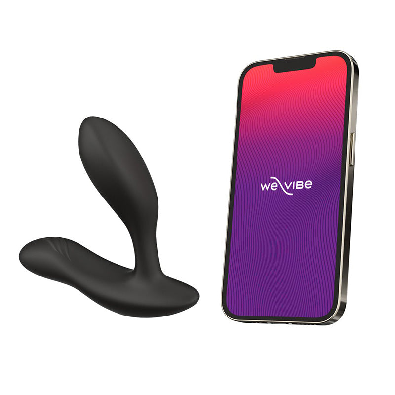 We-Vibe Vector+ Vibrating Bluetooth Prostate Massager Charcoal Black