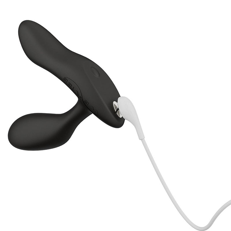 We-Vibe Vector+ Vibrating Bluetooth Prostate Massager Charcoal Black