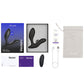 We-Vibe Vector+ Vibrating Bluetooth Prostate Massager Charcoal Black Package Contents