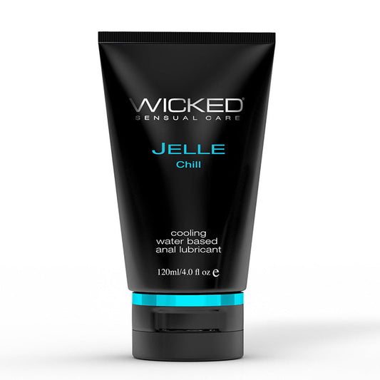 Wicked Jelle Chill Cooling Water Based Anal Lubricant 4 oz 120 ml Tube WI90228