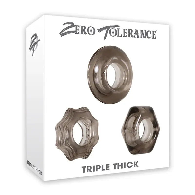 Zero Tolerance Triple Thick Cock Ring Set ZE-CR-3237-2 Package